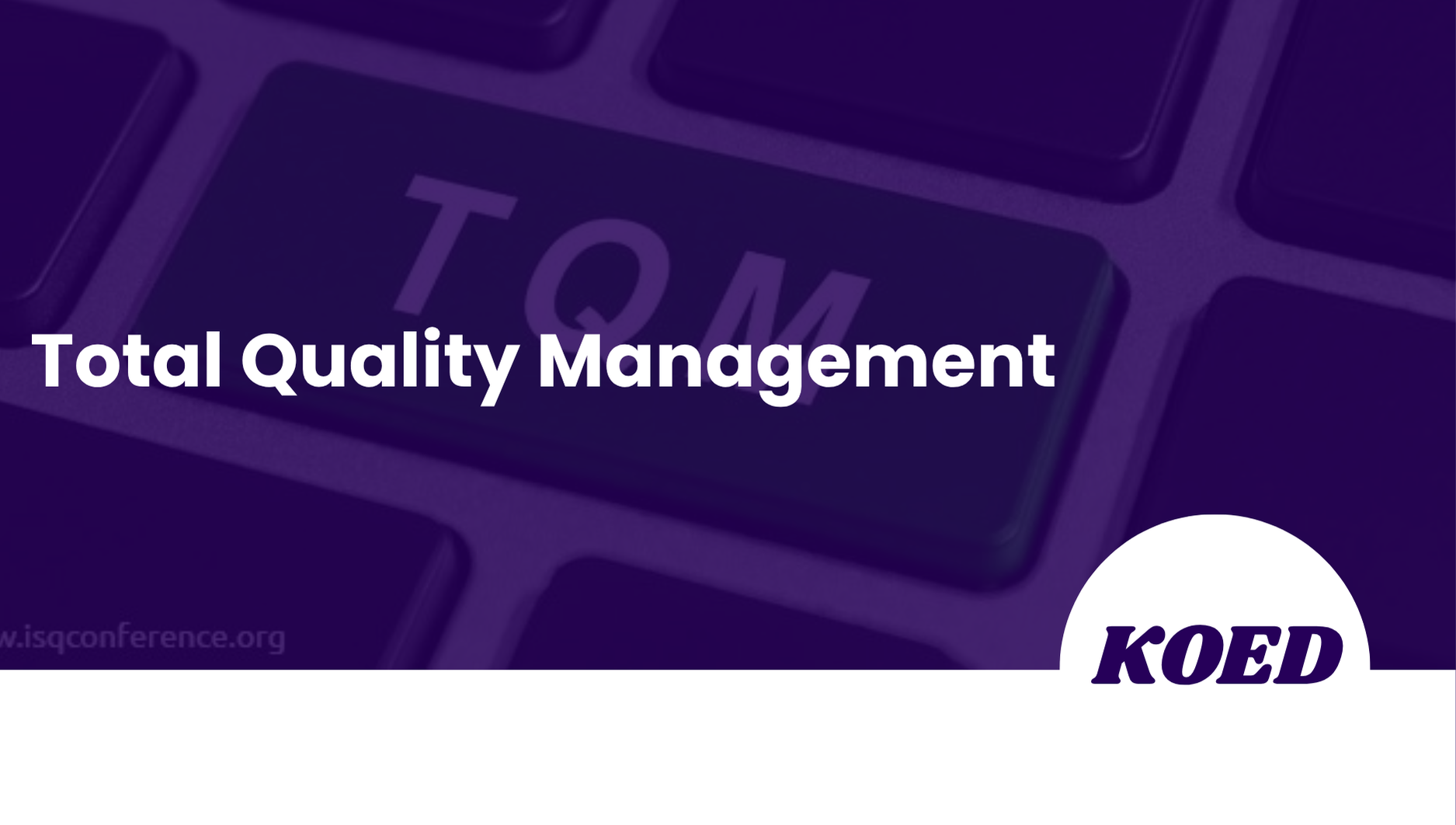 Total Quality Management Course