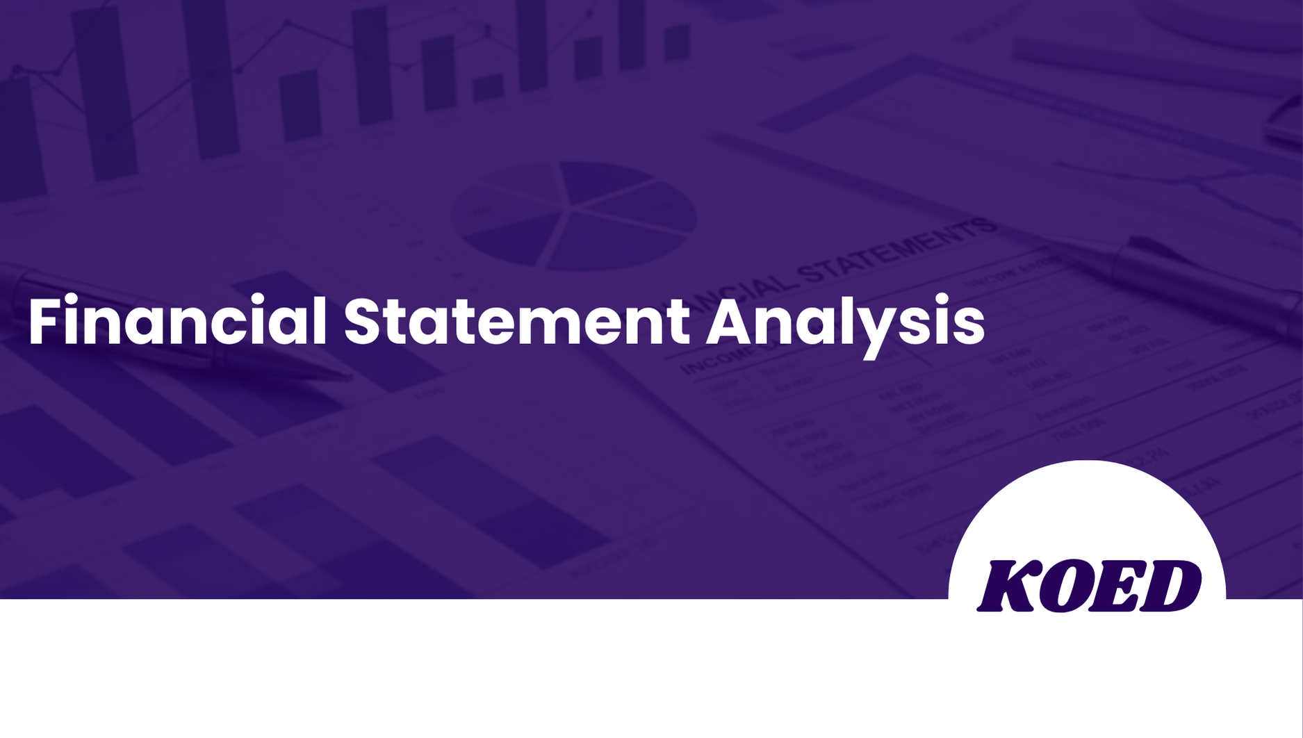 Financial Statement Analysis Course