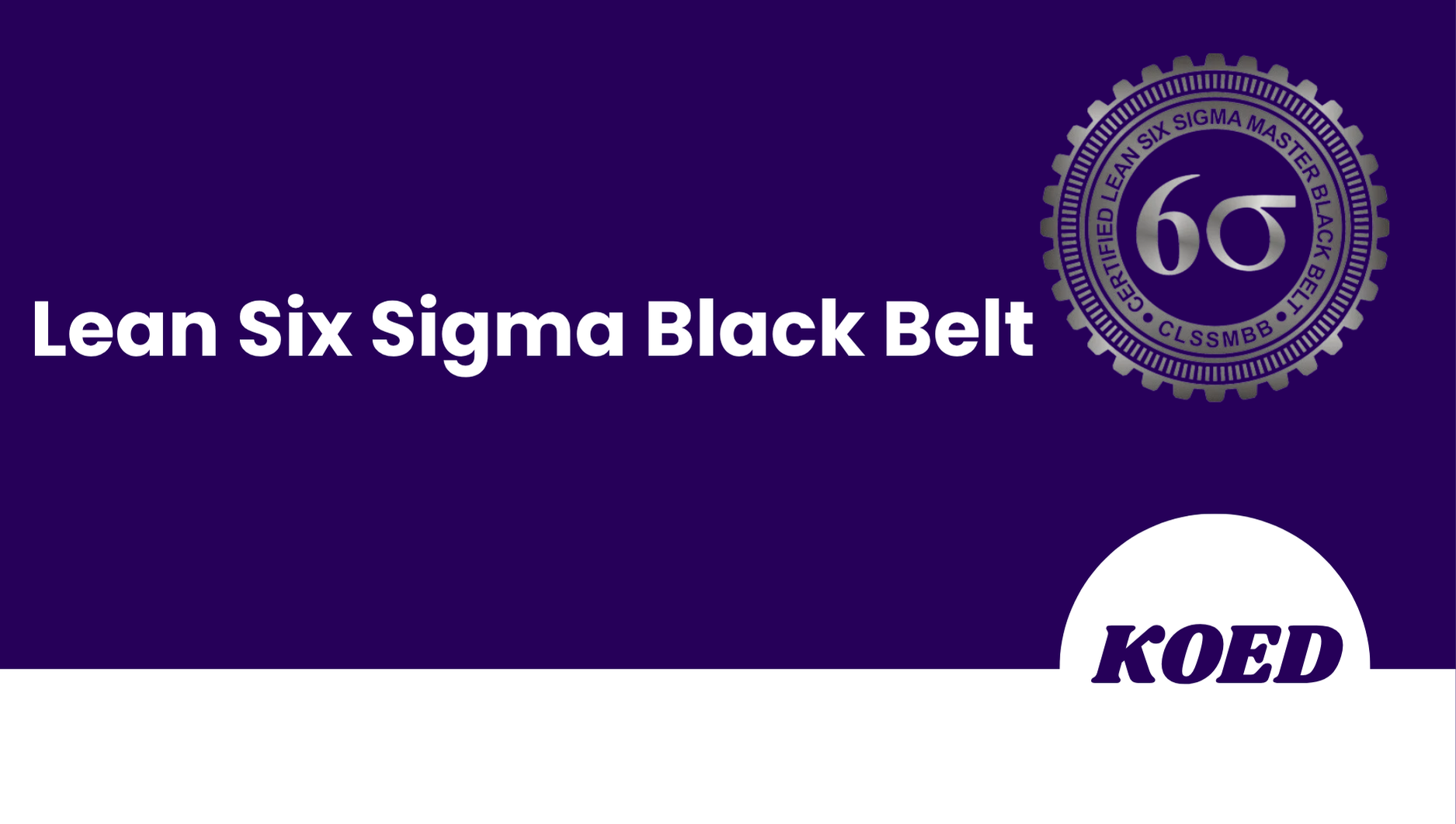 Lean Six Sigma Black Belt Course